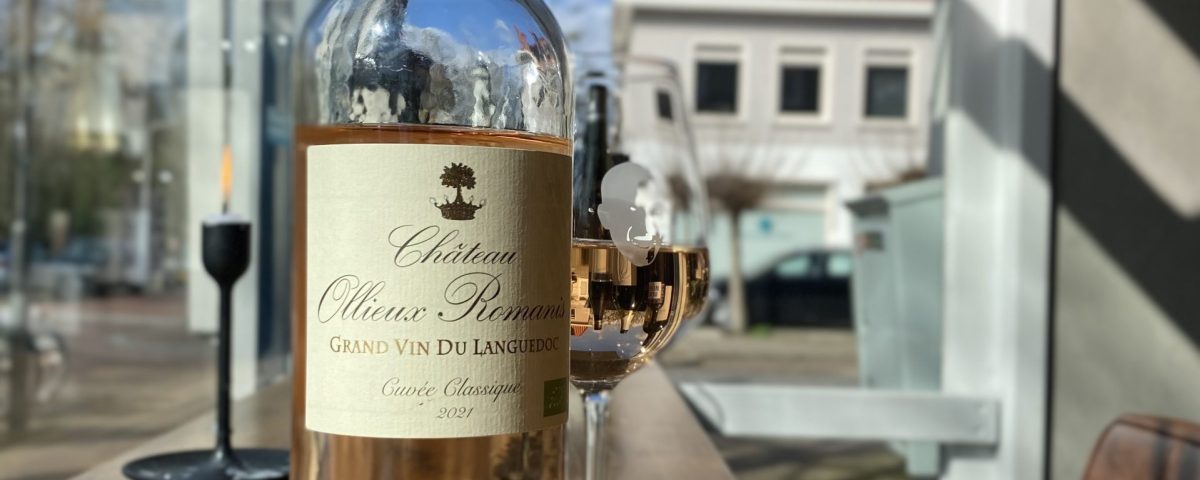 Ollieux Romanis Rosé Cuvée wijn nijmegen oost terras wijn zomer lente glaswerk